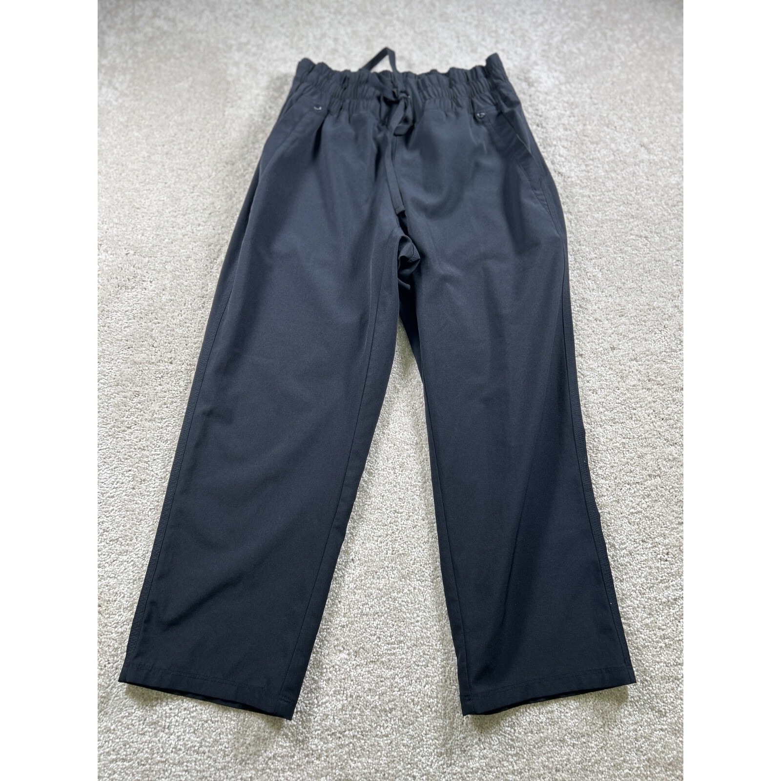 Champion Womens Size S Black Pullon Cropped Pants Pockets Athleisure